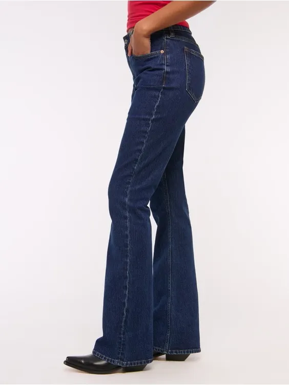 Abercrombie & Fitch Curve Love Mid Rise Bootcut Jean - Image 4
