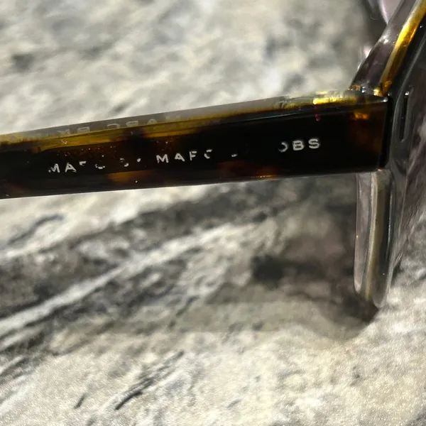 Marc By Marc Jacobs Tortoise Sunglasses with Purple Tint - Image 4