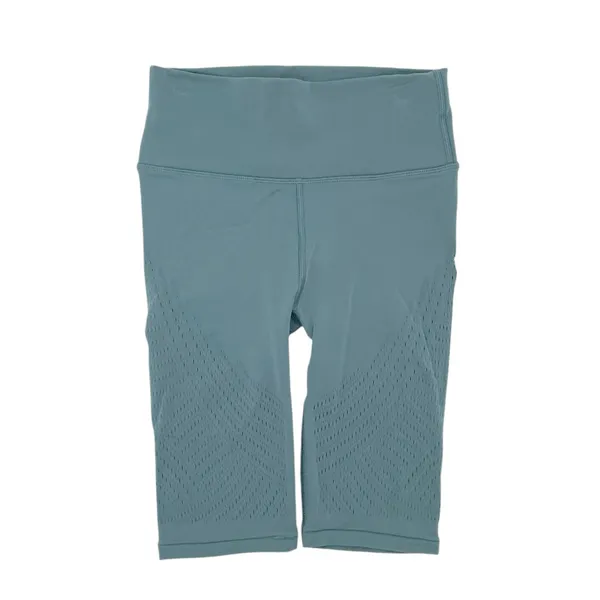 Lululemon Reveal Short Size 4 Digital Rain Tidewater Teal Green Seamless Bike - Image 2