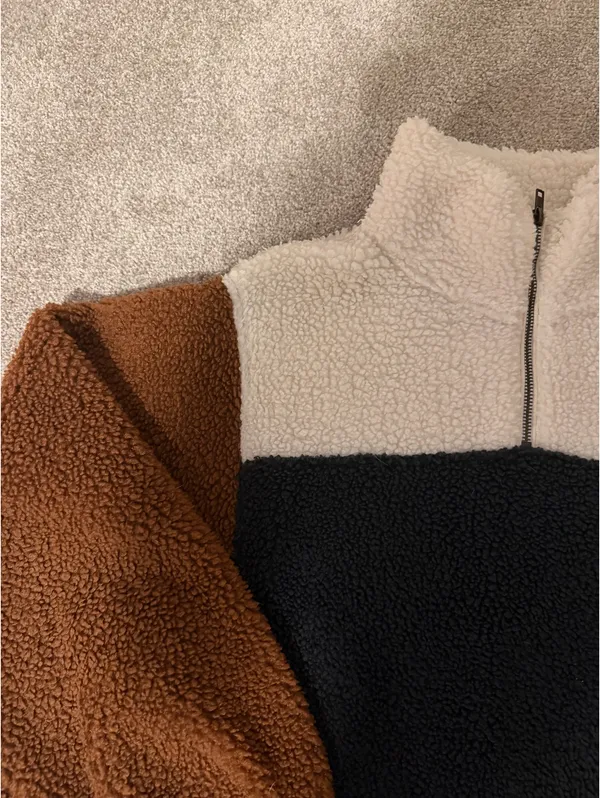 Universal Threads Sherpa Color Block Quarter-Zip - Image 2