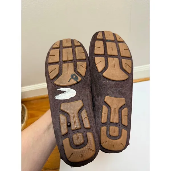 UGG Meena Java Dark Brown Suede Driver Loafers Women's Sz. 8.5 - Image 3