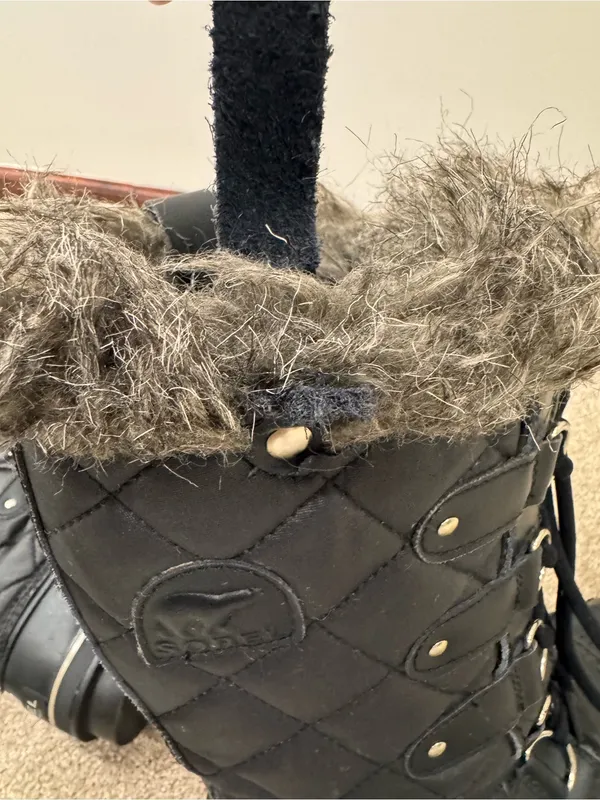 Sorel Tofino II Waterproof Insulated Lace Faux Fur Winter Boots Women Size 8.5 - Image 7