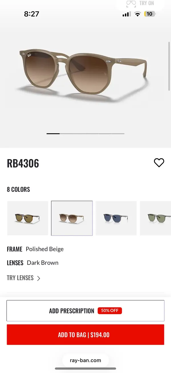 Ray-Ban RB4306 Sunglasses - Image 2