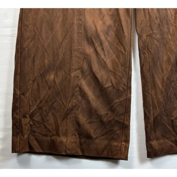 J. Jill Womens Wearever Collection Faux Suede Brown‎ Pull On Pants Size XS - Image 5