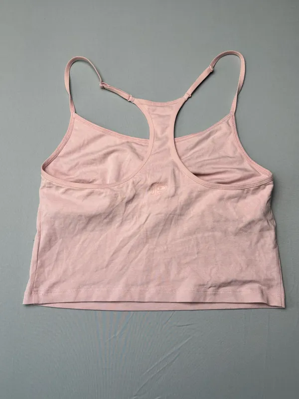 PINK Victoria’s Secret Light Pink Shelf Bra Cami Tank Top Lounge Bralette Medium - Image 3