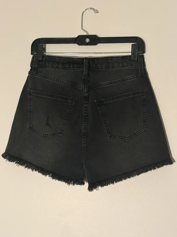 Wild Fable Black Distressed Denim Shorts - Image 6