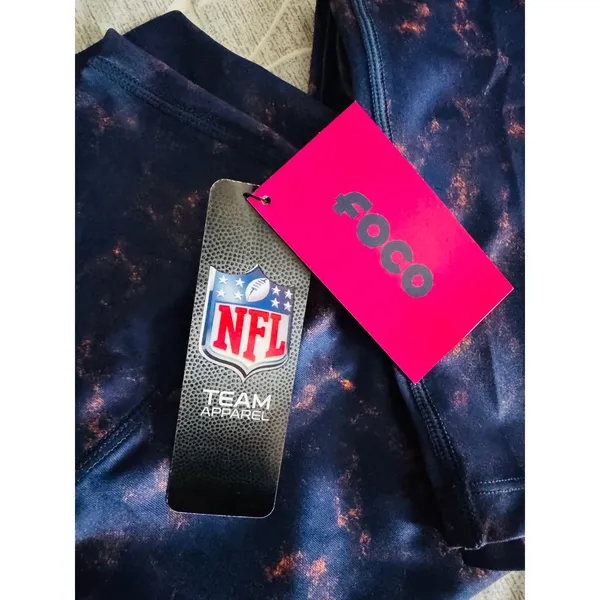 NFL Apparel Official‎ Women's Denver Broncos Leggings, Blue/Orange, Large, NWT - Image 2