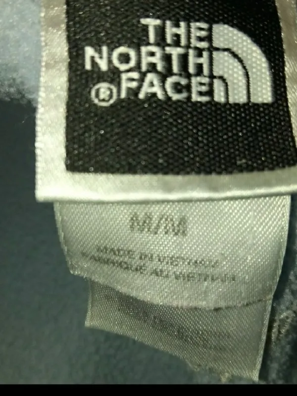 The North Face M Ice Blue Gray Fleece Jacket - Image 6