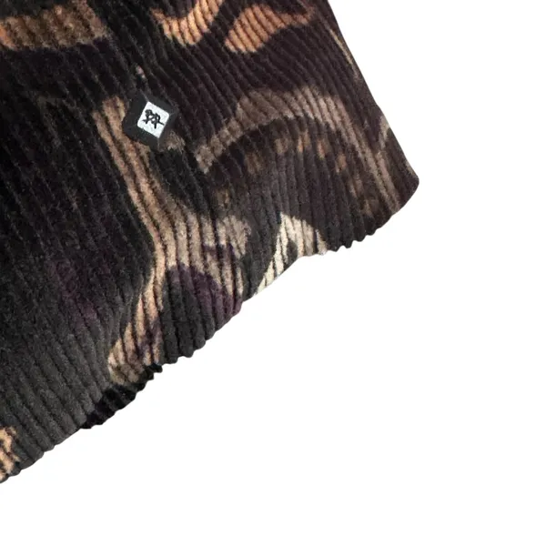 Vintage‎ 90s Y2K Black Rivet Women Brown Paisley Jacket Size Large Faux Fur Trim - Image 5