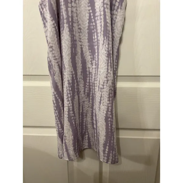 Tyche Lavender Tie Dye Racerback Shift Mini Dress | Boho Resort Vacation, S - Image 5