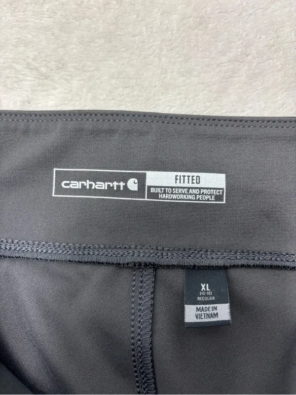 Carhartt Fitted Performance Leggings in‎ Charcoal Gray Size XL - Image 3