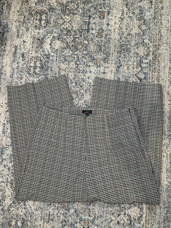 Loft Curvy Gingham Plaid Tailored Pants Size 8 - Image 2