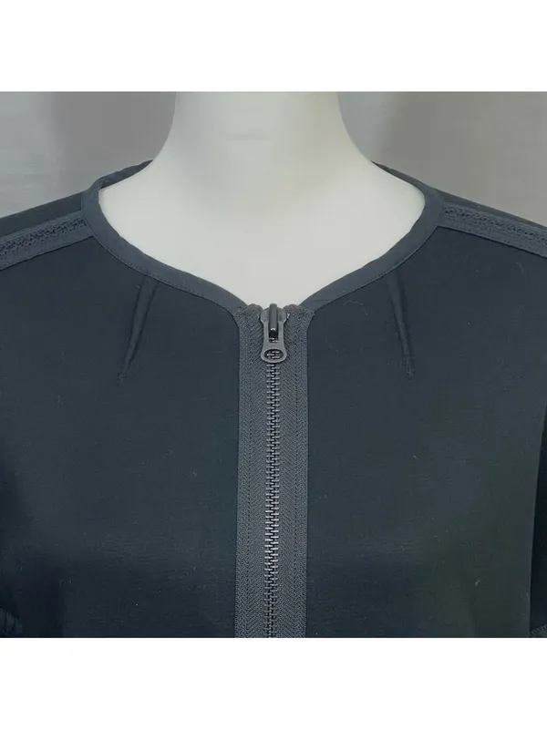 Madewell Oversized The Everywhere Black Jacket Full Zip Size XS Bomber Jacket - Image 7