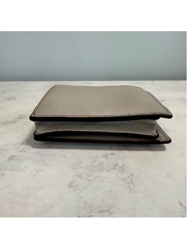 Women's Michael Kors Mercer Carry-All Wallet Saffiano Leather Cinder Gray Small - Image 4