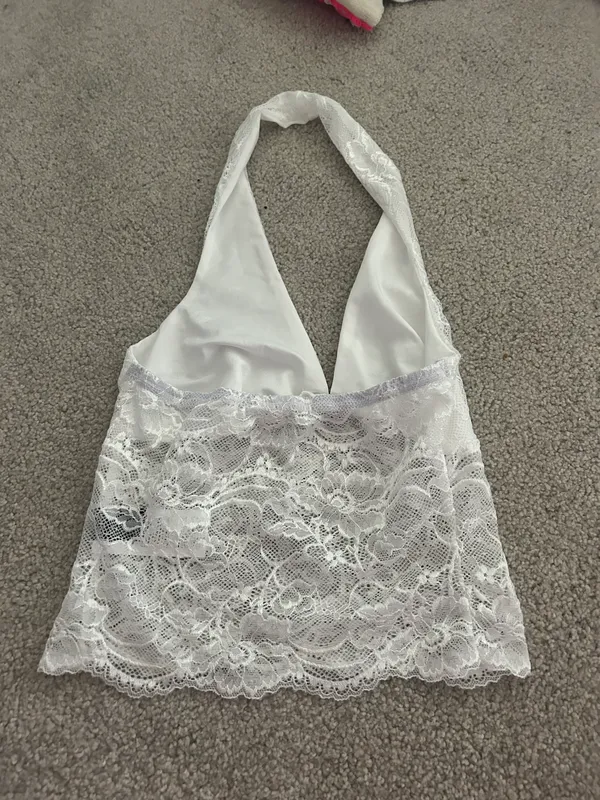lace halter top - Image 2