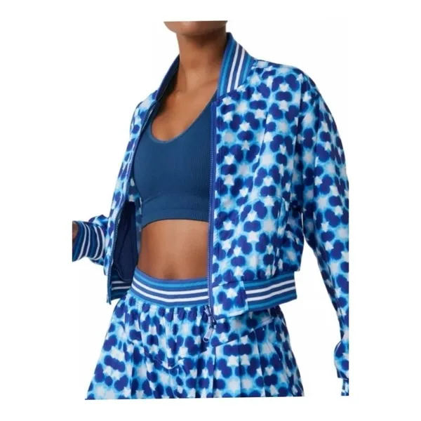 NWT Free People Movement Top Speed Water-Resistant Jacket Women's M Blue‎ Tennis - Image 11