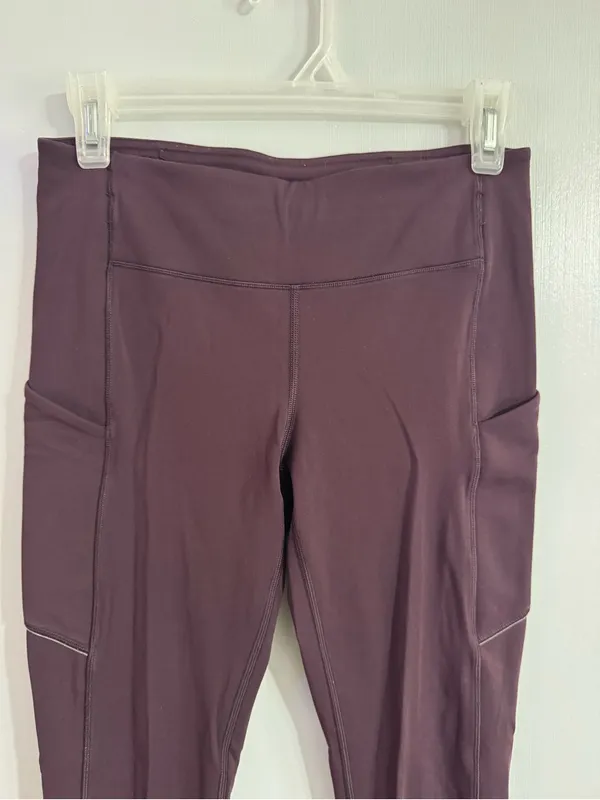 lululemon athletica Side-Pocket Leggings in Plum Purple Size 6 - Image 10