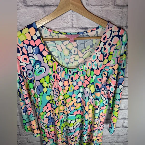 Lilly Pulitzer Ariana Asymmetric Swing Dress in Gypsy‎ Jungle size medium - Image 2