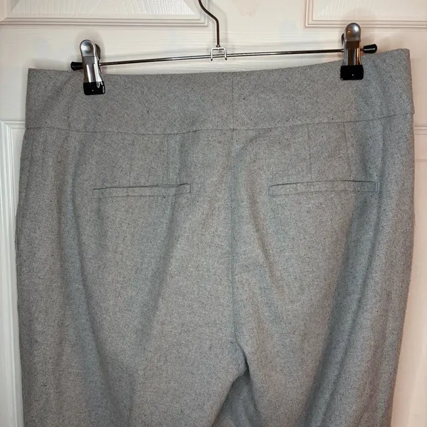 Ann Taylor Factory Lined Wool Blend Gray Trousers Full Length 4 Curvy - Image 9