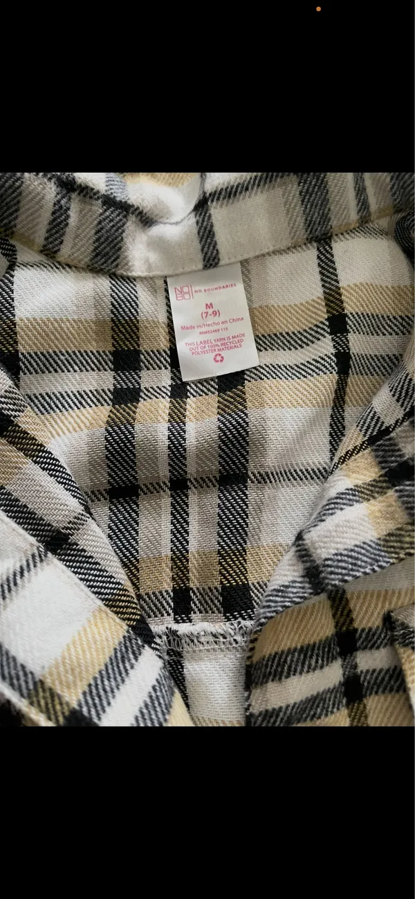 No Boundaries Flannel Button Up Top - Image 2