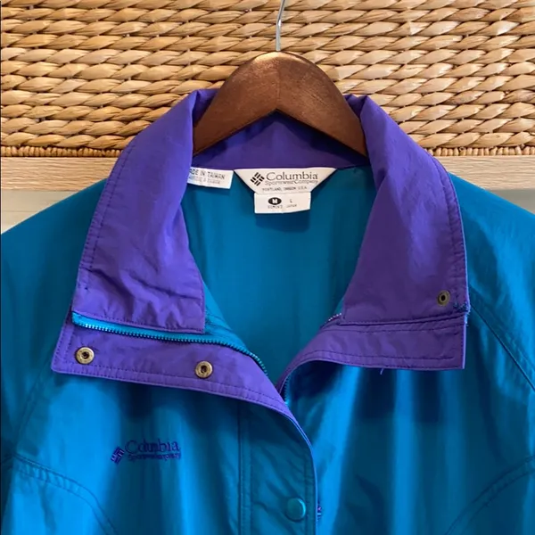 Columbia Vintage 90's Full Zip Spring Jacket, M - Image 2