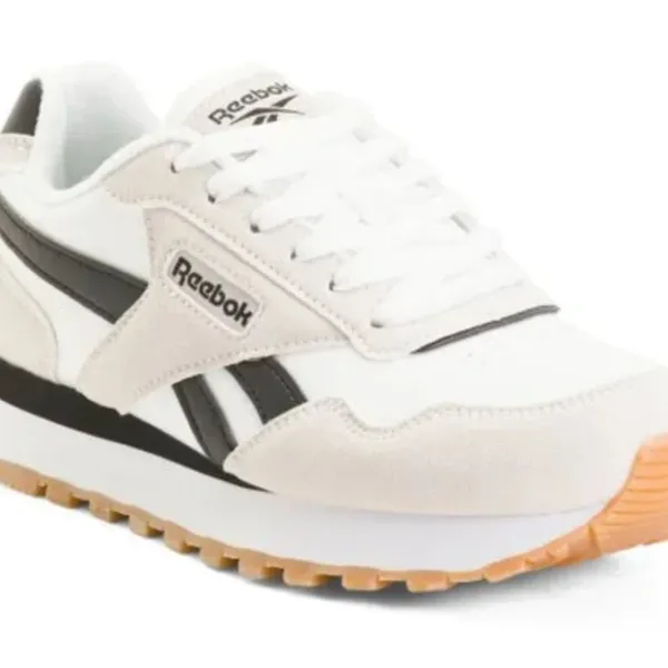 REEBOK Suede & Leather Classic Harman Double Sneakers Cream/Grey/Black‎ Size 8.5 - Image 11