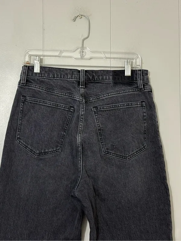 Abercrombie & Fitch 90s Relaxed Criss Cross Jeans Black Size 29 8 High Rise - Image 11
