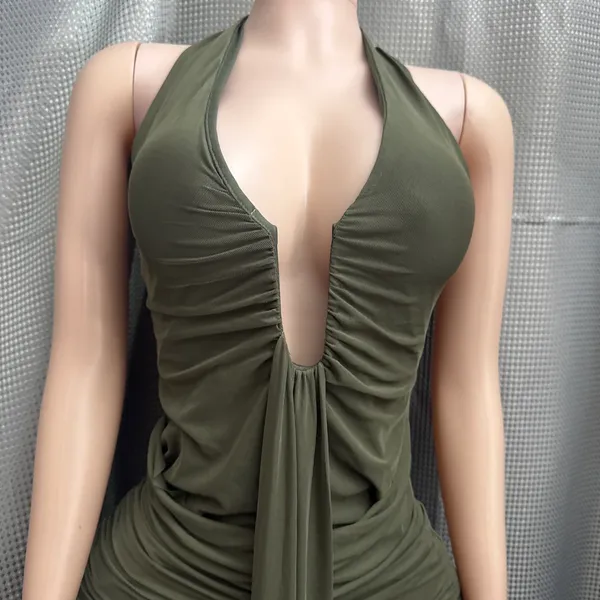 New size medium stretchy hunter green dress - Image 2