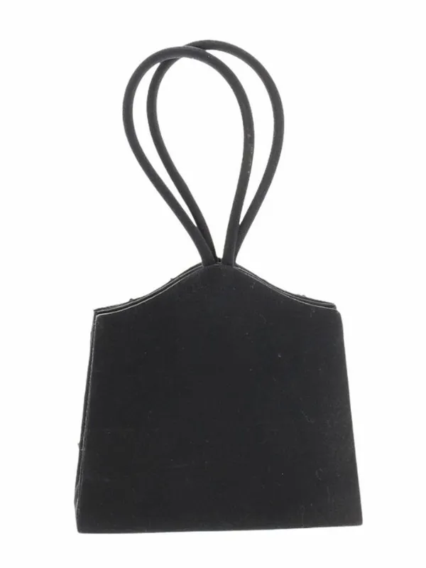 Vintage beaded satin mini box bag Black - Image 2