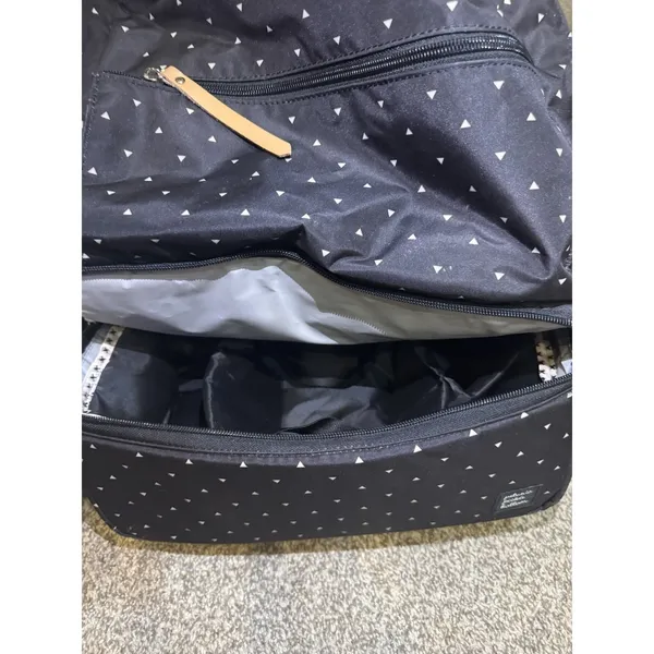 Petunia Pickle Bottom Axis Geometric Print‎ Diaper Backpack Black - Image 11