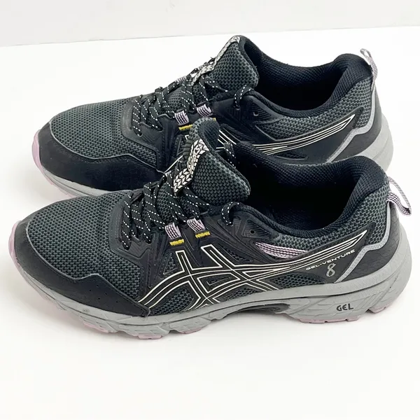 ASICS Gel Venture 8 Black Purple Athletic Trail Running Hiking Tennis Shoes 10 - Image 5