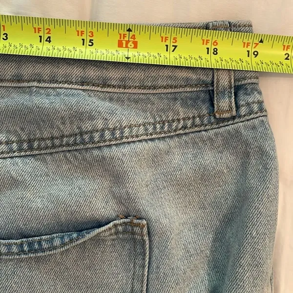 Rue+ Rue21 Denim Blue Jeans Womens Size 14 Straight Wide Leg Loose Fit - Image 6