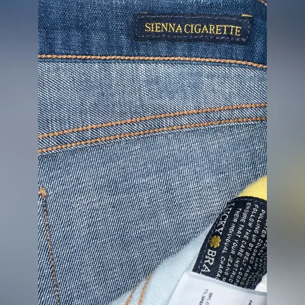 Lucky Brand Denim Blue Jeans Women’s Size 14/32 Sienna Cigarette‎ Mid Rise - Image 9