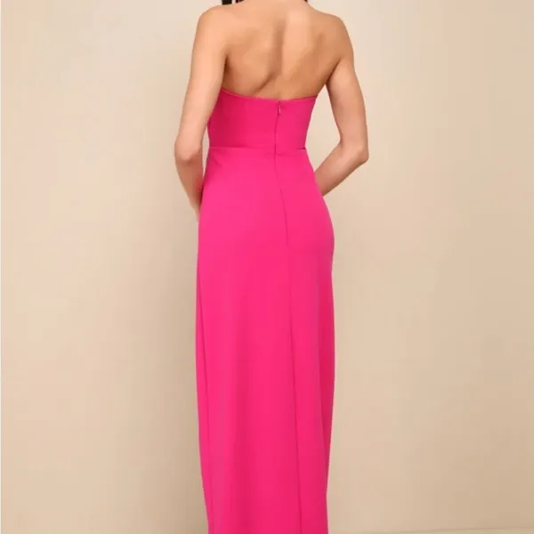 Lulu's Fuchsia Strapless Maxi Dress - Image 2