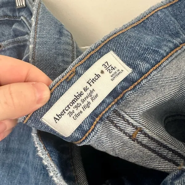 Abercrombie & Fitch Women’s 37 90s Straight Jeans New NWT - Image 6
