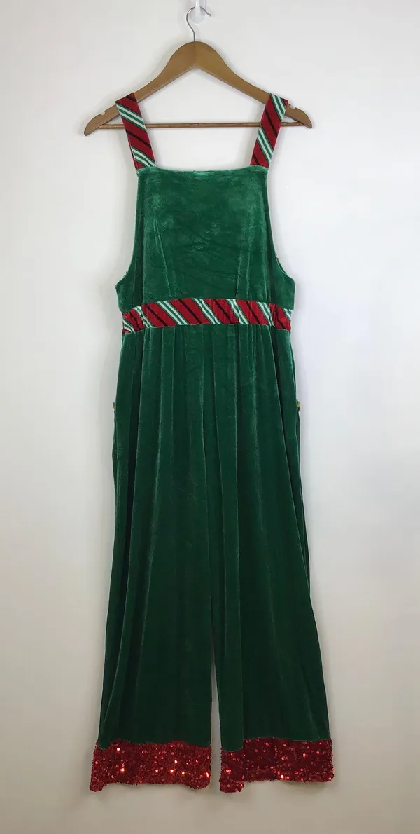 No Boundaries Juniors Christmas Jumpsuit Size Medium - Image 5