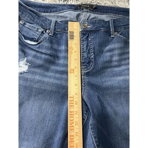 TORRID Bombshell Skinny Jeans Women Plus 18 Distressed Medium Wash Stretch Ankle - Image 6