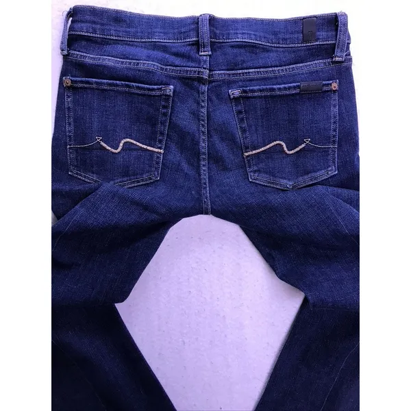 7 For All Mankind Jeans Womens 29 Blue Bootcut Denim Casual - Image 9