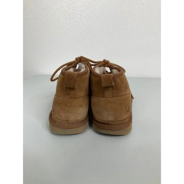 UGG Neumel Chestnut Suede Lace Up Sheepskin‎ Lined Boots 1094269 Womens 8 - Image 4