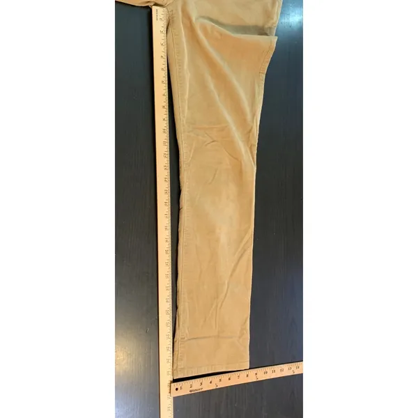 Talbots‎ Heritage Tan Corduroy Straight Leg Pants Womens 8 Khaki Stretch Cotton - Image 8