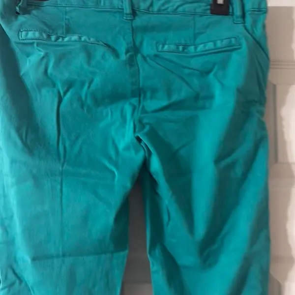 Aeropostale‎ Teal green stretchy skinny pants Size 4 - Image 4