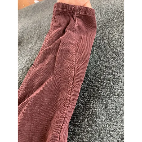 Free People Corduroy Pants Burgundy Wine Skinny Retro Boho Womens Size 28 - Image 8