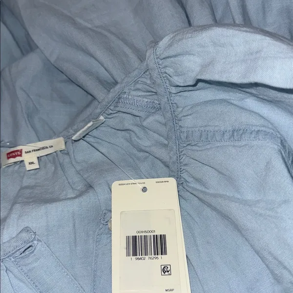 NWT Levi's® Women's Jolene Maxi Dress Light Blue Honestly Happy XXL - Image 8