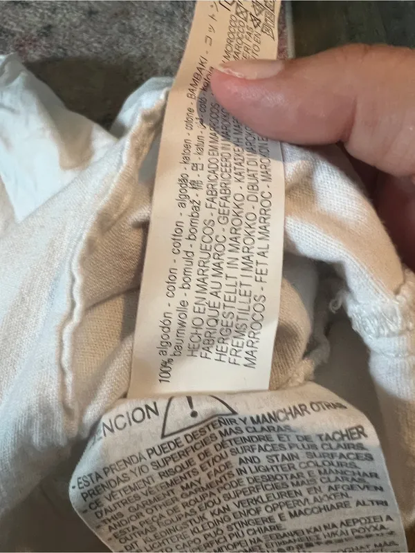 Zara small white top button down - Image 8