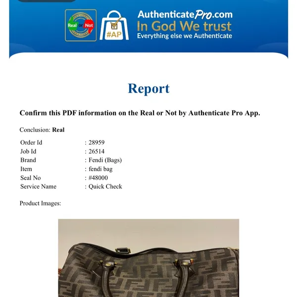Fendi Brown All‎ Over F Print Satchel Handbag Designer Authentic Leather - Image 12