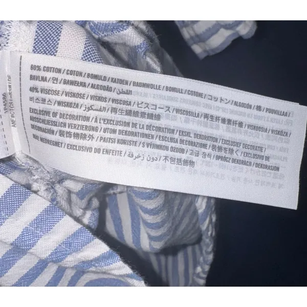 Abercrombie & Fitch Striped‎ Nautical Shirt Dress Women's LG Beach Resort Costal - Image 9