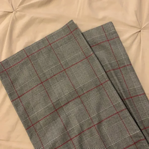 ZARA Grey Plaid wide leg culottes Size XS - Image 8
