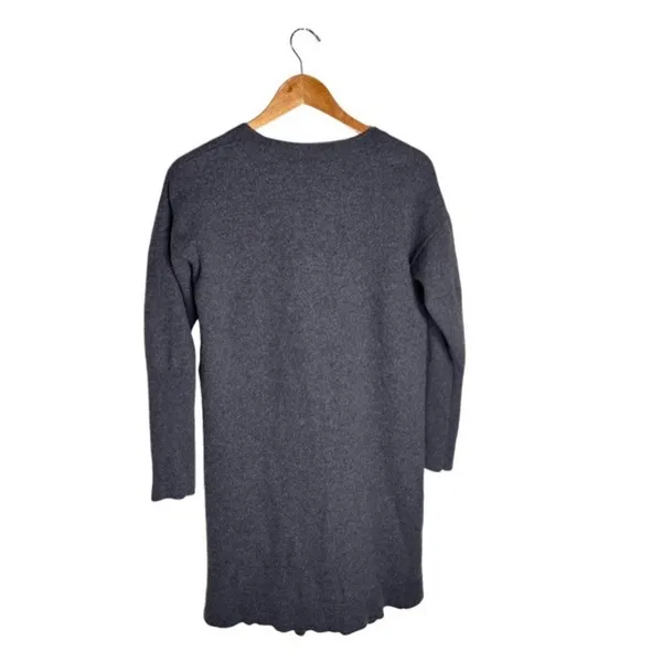 Wilifred Long Cardigan Blue Size Large Merino Wool Dusky Long Sleeves Buttons - Image 6