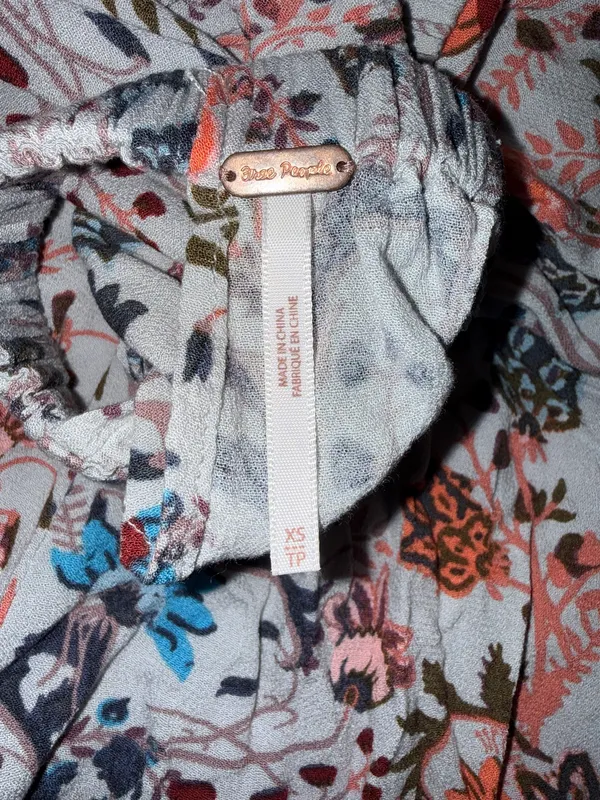Free People Off-The-Shoulder Romper Floral - Image 5