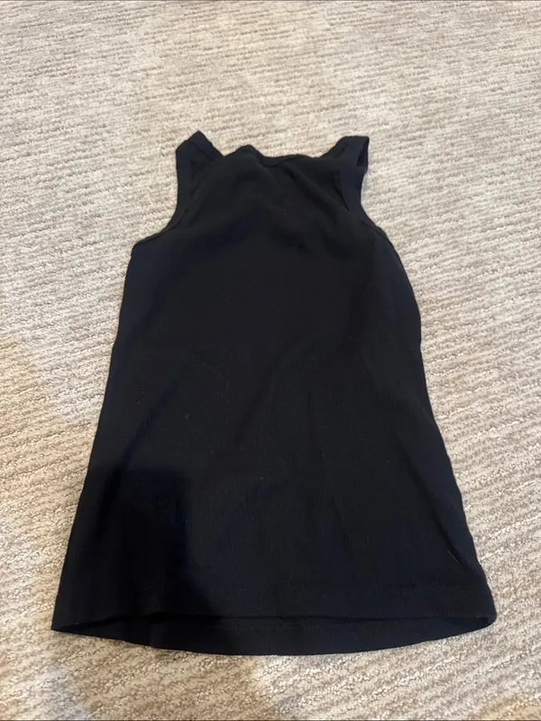 Noli Black Ribbed Tank - Image 3